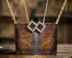 Entire Bible Jewelry Elegant Purple Gemstone Pendant Necklace by My Nano Jewelry